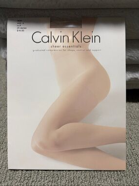 Calvin Klein Sheer Essentials Tights in Buff